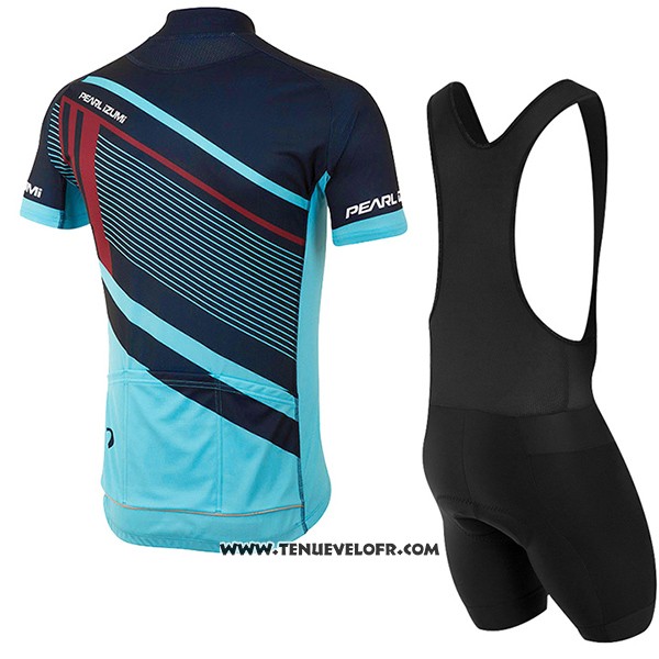 2017 Maillot Ciclismo Pearl Izumi Bleu Clair Manches Courtes et Cuissard